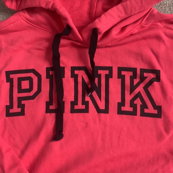 PINK everyday lounge hoodie in a very pretty pinky coral in a size small - Picture 2 of 3